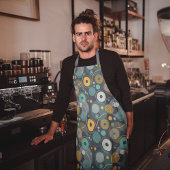 モノクロ織物 エプロン