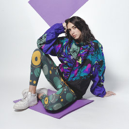 モノクロ織物 カプリレギンス