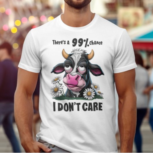 モノクロ美しい:白黒のパイ付き牛 Tシャツ