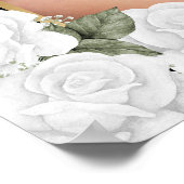 モノクロ花の写真追悼葬儀看板 ポスター (角)