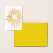 モノクロ花火シルエット 箔カード (ディスプレー)