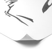 モノクロ芸者 ポスター (角)