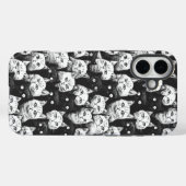モノクロ芸術的ネコ Case-Mate iPhoneケース (裏面 (横))