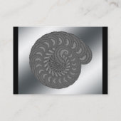 モノクロ螺線形のグラフィック 名刺 (裏面)