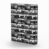 モノクロ陛下：高地カウフォトコラージュ フォトブロック (右)