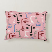 モノクロ顔 アクセントクッション (裏面)