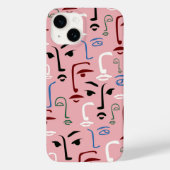 モノクロ顔 Case-Mate iPhoneケース (裏面)