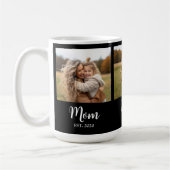 モノクロ3枚の写真とMom Established Script コーヒーマグカップ (左)