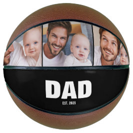 モノクロ3枚フォトフレーム Dad Established モダン バスケットボール