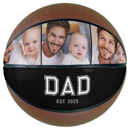 モノクロ3枚フォトフレーム Dad Established モダン バスケットボール