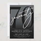 モノクロ70周年パーティー 招待状 (正面)