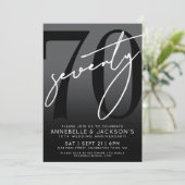 モノクロ70周年パーティー 招待状 (スタンド正面)