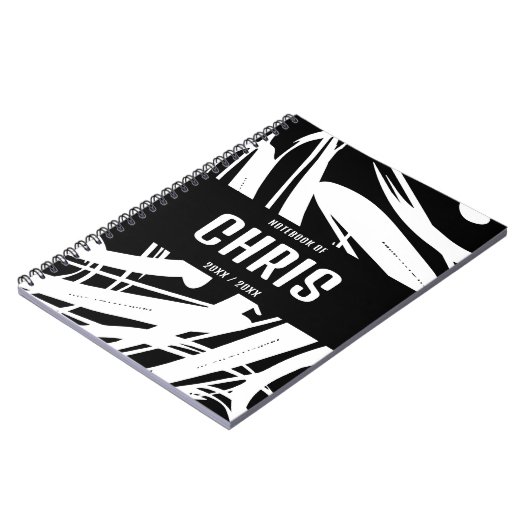 モノクロ おしゃれ 学校 ノート (左側)