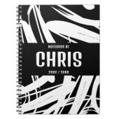 モノクロ おしゃれ 学校 ノート (正面)