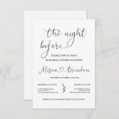 モノクロ ようこそ 前夜へ 招待状 (正面/裏面)