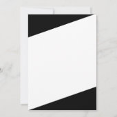 モノクロ エレガント シック パーティー 招待状 (裏面)