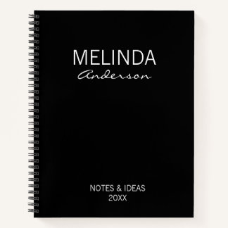 モノクロ カスタマイズ エレガント ギフト ノートブック
