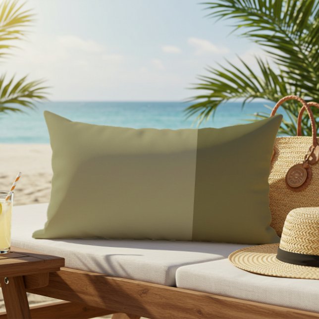 モノクロ カラー ブロック セージ グリーン アウトドア アウトドアクッション (クリエイターアップロード済み)