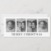 モノクロ コラージュ フォト メリークリスマス (正面)