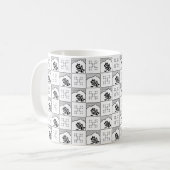 モノクロ コーヒーマグカップ (正面左)