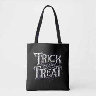 モノクロ ゴシック スパイキー トリックオアトリート ハロウィン トートバッグ