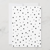 モノクロ | サプライズ 大人の誕生日パーティー 招待状 (裏面)