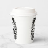モノクロ「ザ・コーヒー」スケルトンタロットカード | 紙コップ (左)