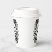 モノクロ「ザ・コーヒー」スケルトンタロットカード | 紙コップ (右)