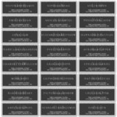 モノクロ シンプル フォーマル ウェディング アドレス シール (正面)