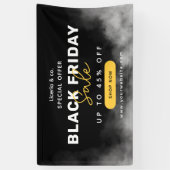 モノクロ シンプル ブラックフライデー セール バナー 横断幕 (縦)