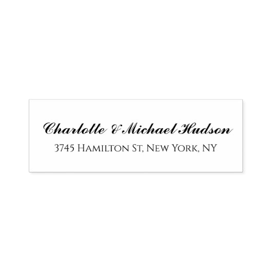 モノクロ スクリプト おしゃれ 洗練された エレガント ファミリー セルフインキングスタンプ (デザイン)