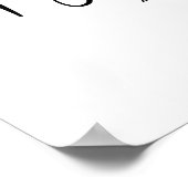 モノクロ スクリプト ウェディング ブランシュ 歓迎 サイン (角)