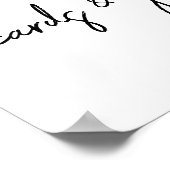 モノクロ スクリプト カードとギフト サイン (角)