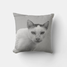 モノクロ - ネコ 02 クッション