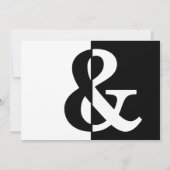 モノクロ ハーフ バースデー パーティー エレガント 招待状 (裏面)