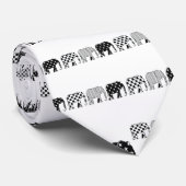 モノクロ パターン ネクタイ (ロール)