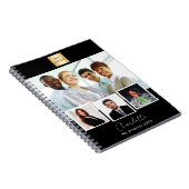 モノクロ ビジネス ロゴ フォト コラージュ ノートブック (右側)