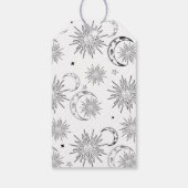 モノクロ ファンシー 太陽 天体 誕生日 ギフトタグ (裏面)