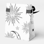 モノクロ ファンシー 太陽 天体 誕生日 フェイバーボックス (裏面サイド)