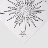モノクロ ファンシー 太陽 天体 誕生日 薄葉紙 (詳細)