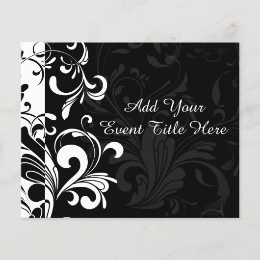 モノクロ フォーンテン スワール パーティー チラシ (正面)