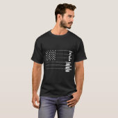 モノクロ フライフィッシング フリーク アングラー Tシャツ (正面フル)