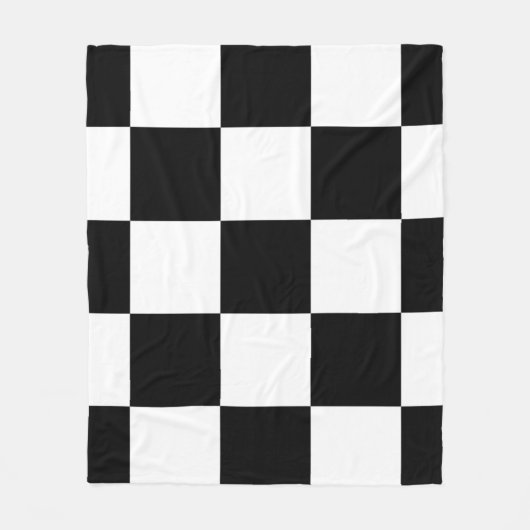 モノクロ フリースブランケット (正面)