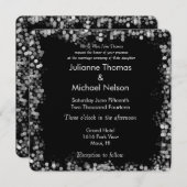 モノクロ ボケ ウェディング 招待状 (正面/裏面)