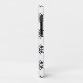 モノクロ ミニマルな雪の結晶のグラフィック Case-Mate iPhoneケース (裏面/左)