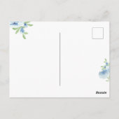 モノクロ ミニマル お誕生日 ポストカード (裏面)