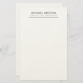 モノクロ ミニマル シンプル モダン 便箋 (正面/裏面)