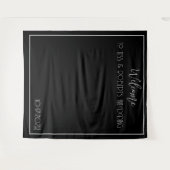 モノクロ ミニマル タペストリー (正面(横))