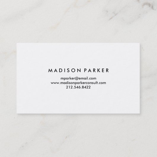 モノクロ モダン幾何学模様 名刺 (裏面)