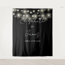 モノクロ ライト ウェディング フォト 背景 タペストリー